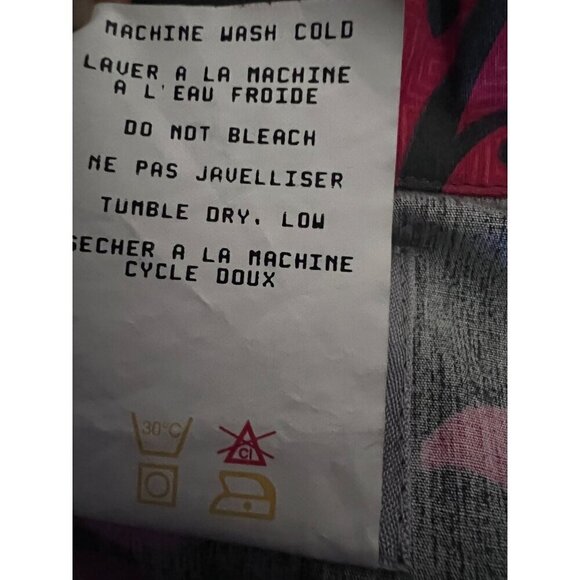 Quicksilver Mens Gray Red Floral Button Up Hawaiian Aloha Shirt XL Pocket New - Picture 8 of 8